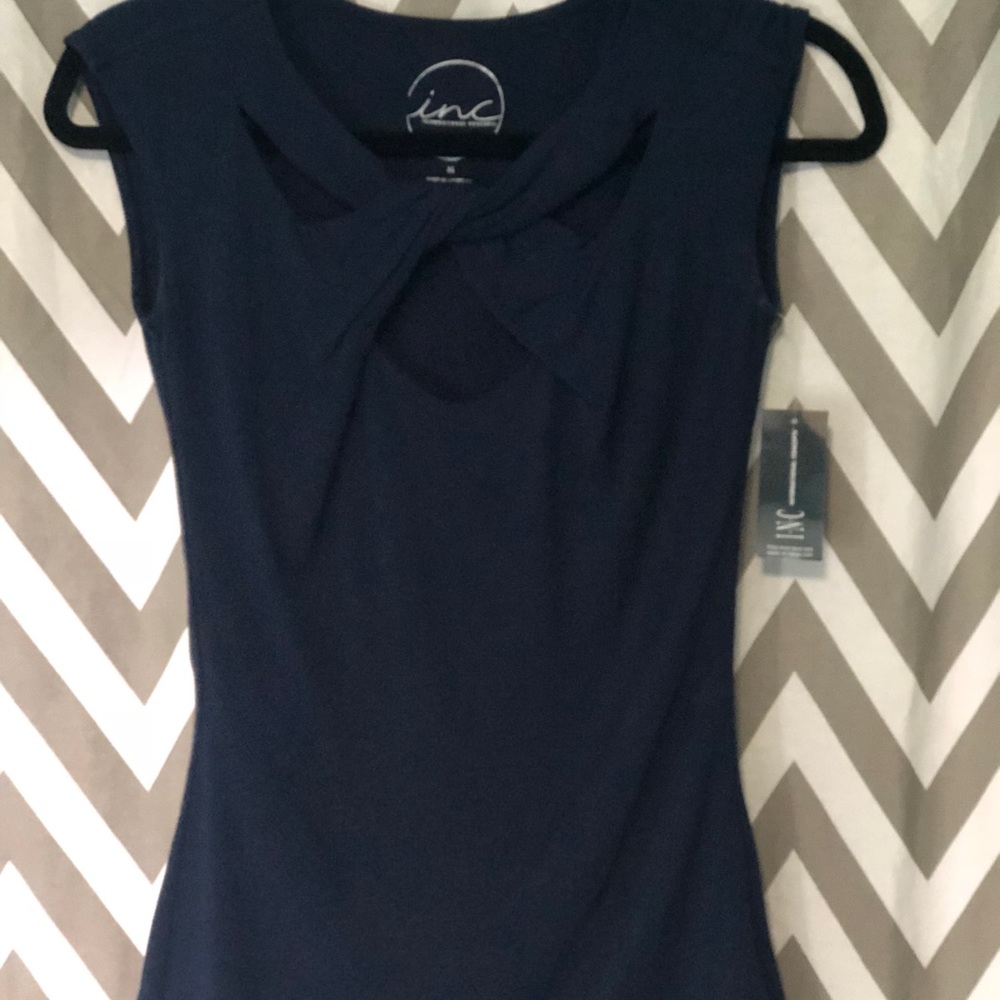 INC fitted knitted blouse/shirt. Size Medium